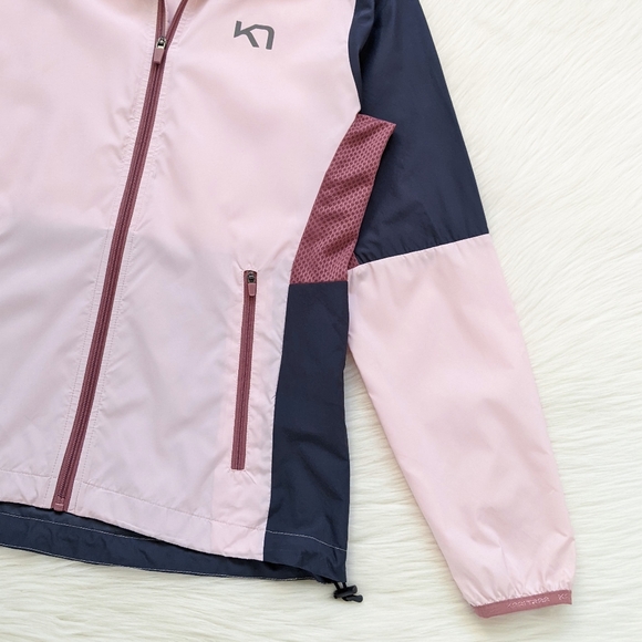 Kari Traa Nora Lightweight Windbreaker Jacket In Pearl Pink | M - Picture 12 of 16